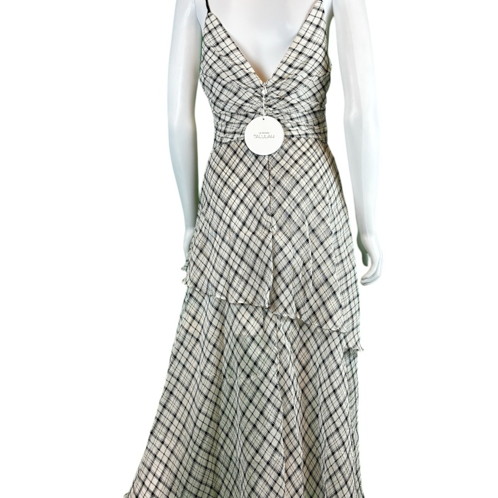 TALULAH La Maison Wild Heart Midi Dress Plaid NWT - Picture 6 of 9